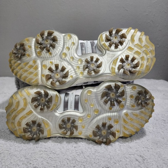 Adidas Men's Tour360 24 Boost Golf Shoes White Silver‎ Size Size 7.5 Lace Up - Picture 5 of 6